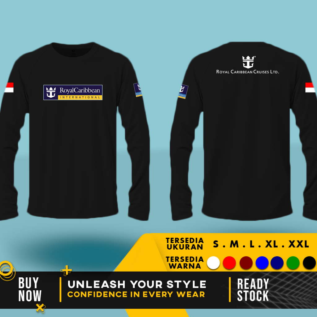 เสื้อยืดแขนยาว Royal Caribbean Cruise Ship | สําลีหวี 30s