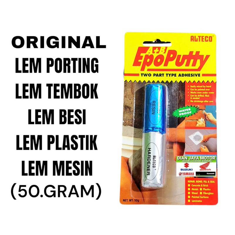 ( Alteco ) Lem porting 50 gram original merek alteco 100% asli