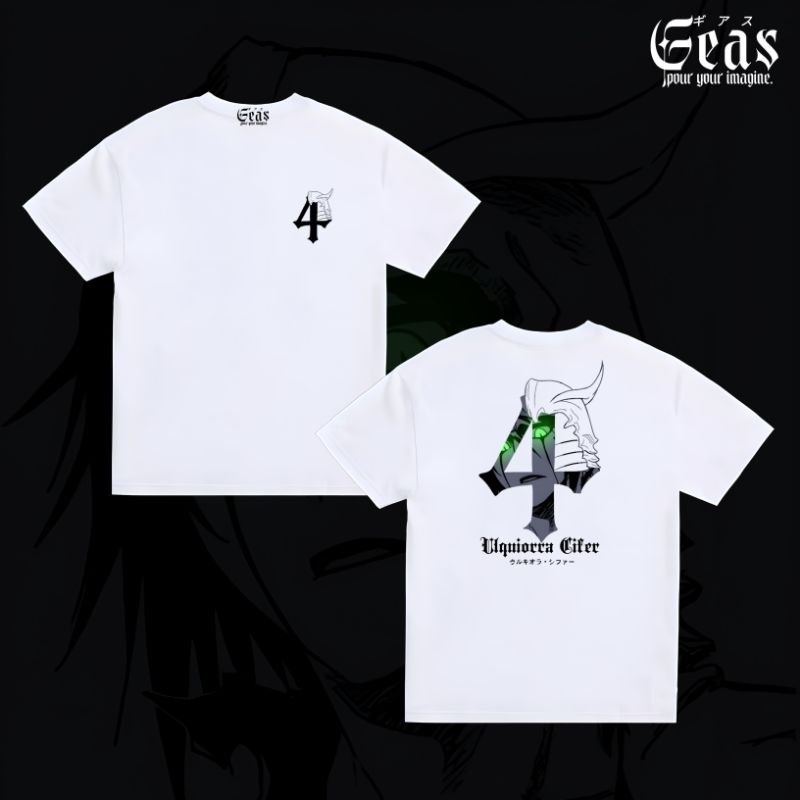 เสื้อยืด Ulquiorra Cifer S2, เสื้อยืด Bleach, เสื้อยืด Bleach Ulquiorra Cifer Espada อะนิเมะเสื้อยืด
