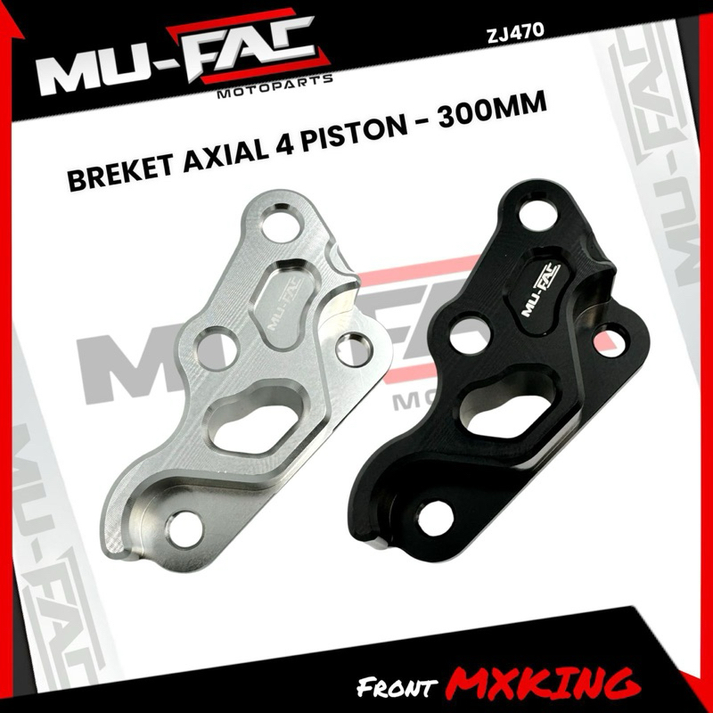 4 PISTON BIG POT FRONT CALIPER BRACKET MX KING VISION UK 300mm FULL CNC MUFAC BIGPOT / AXIAL CALIPER BRACKET