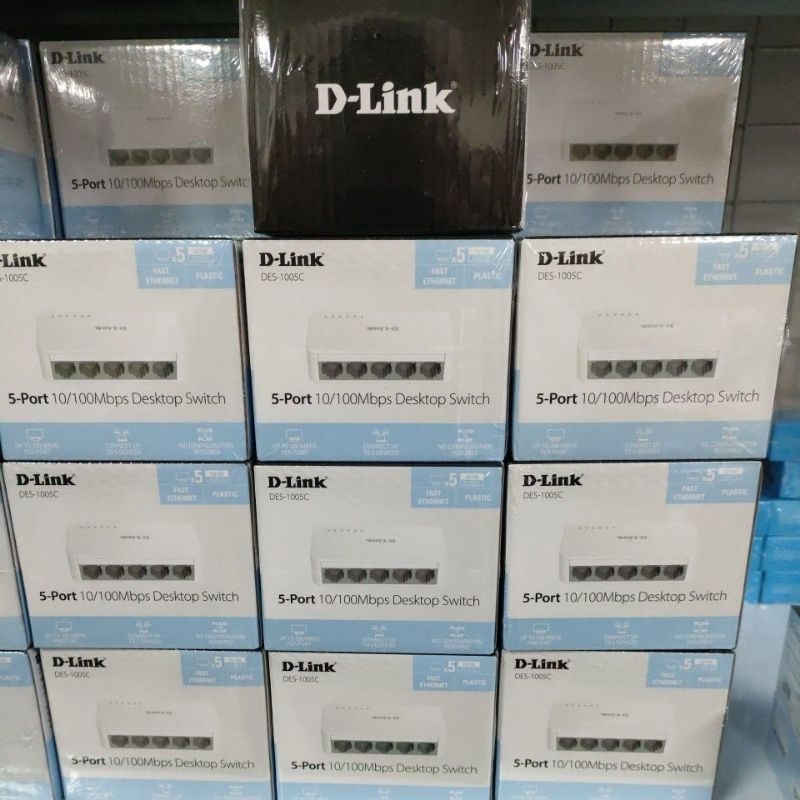Dlink Switch hub 5port และ 8port (พลาสติก)