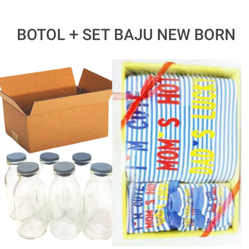 Stevenyhiru88 100ML BREAST MILK BOTTLE + GIFT SET BABY NEW BORN (BABY BIRTH PACKAGE)