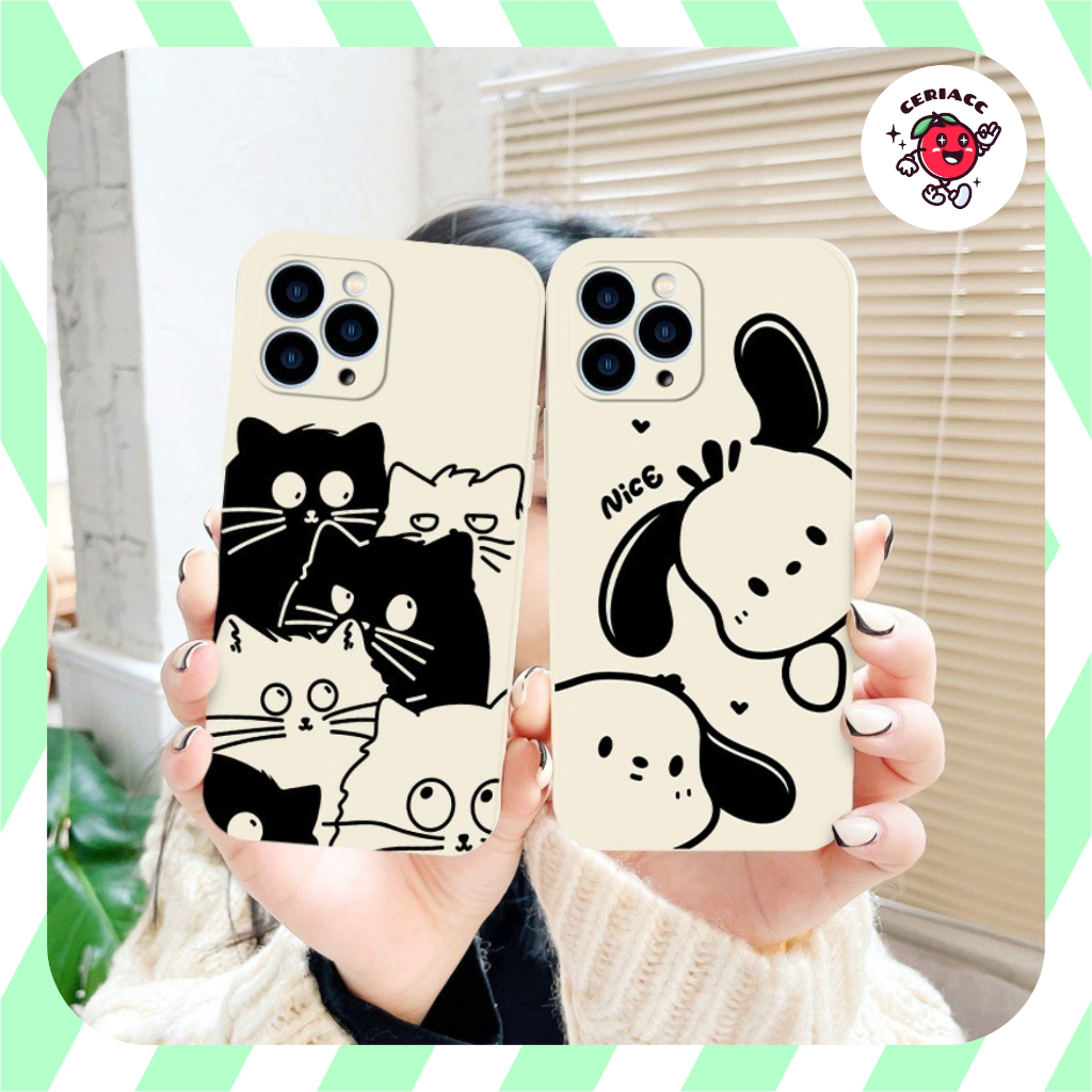 ใหม่! พิมพ์เลนส์ PROTECTOR DOG & CAT case oppo realme c63 c61 7 a3x a15 a60 a78 a16k a16e a1k c2 a31