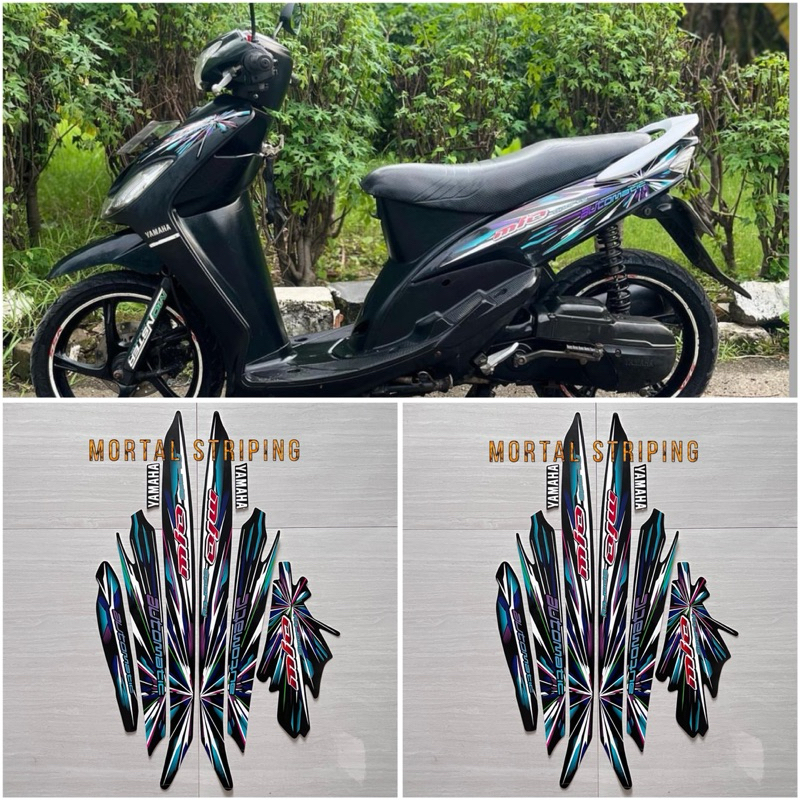 สติ๊กเกอร์ สติ๊กเกอร์ STRIPING BODY LINE MOTORCYCLE MIO SPORTY 2008 BLACK STANDARD