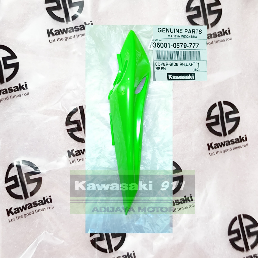 HIJAU RIGHT REAR SIDE BODY สีเขียวสี NINJA RR ใหม่ ORIGINAL KAWASAKI 36001-0579-777