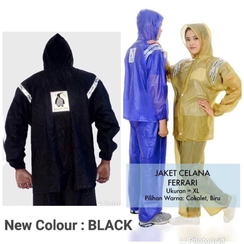 PENGUINS เสื้อแจ็คเก็ตเสื้อกันฝน FERRARI Penguins Ferrari ชุด