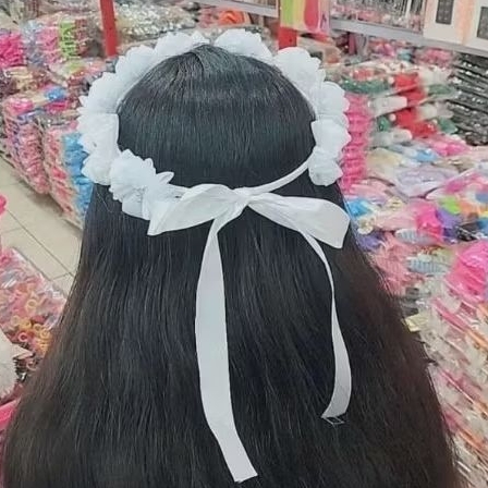 CHRISTMAS FLOWER CROWN RIBBON FLOWER CROWN