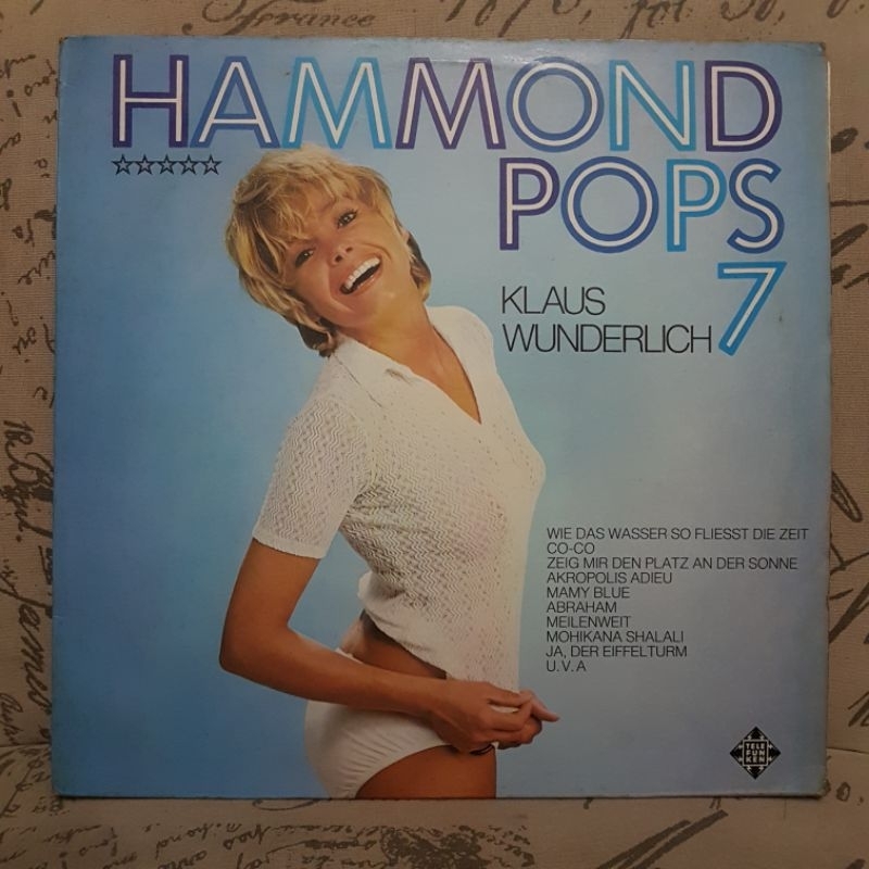 Hitam Klaus Wunderlich แผ่นเสียงไวนิล 12 นิ้ว - Hammond Pops 7