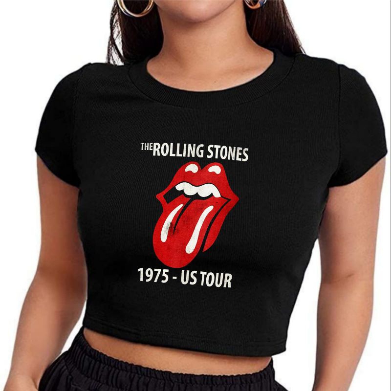 CROP TOP ROLLING STONE 1975 US TOUR | วงดนตรีโลหะ ROCK MUSIC | GRUNGE GRUNGE GRUNGE GRUNGE GRUNGE GR