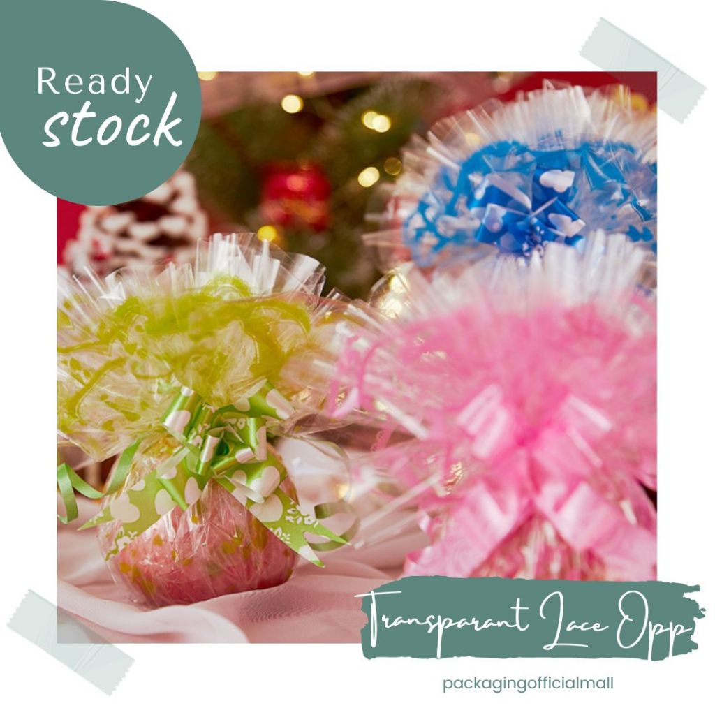 TRANSPARENT LACE OPP / CELLOPHANE / กระดาษดอกไม้ BOUQUET / WRAPPING WRAPPER