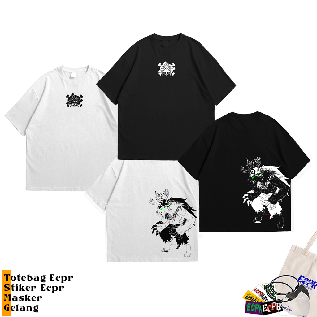 MATA [ANIME OVERSIZE] เสื้อยืด ONE PIECE CHOPPER พร้อมเรืองแสงใน DARK EYES - แผ่นรองเมาส์ผ้าฝ้าย OVERSIZE