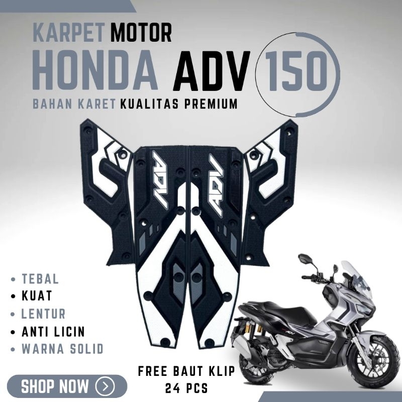 HONDA ADV 150 MOTORCYCLE CARPET/ADV 150 MOTORCYCLE FOOT MAT/HONDA ADV 150 PREMIUM RUBBER MATERIAL