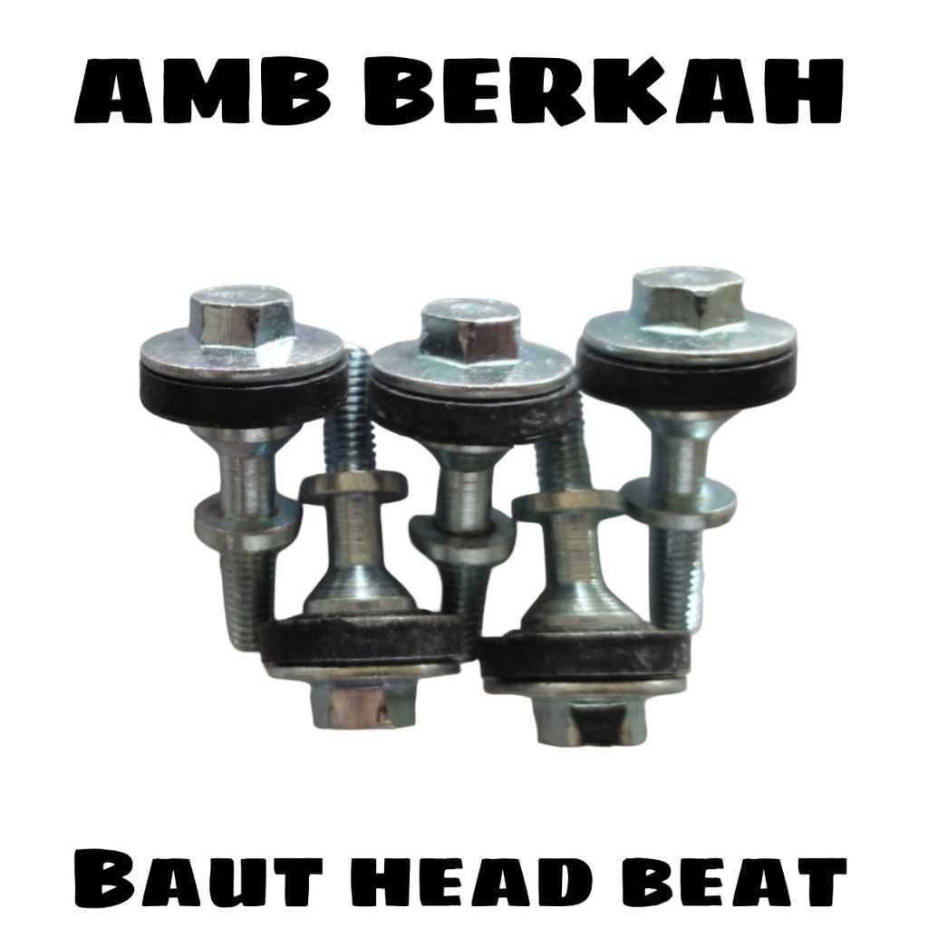 BEAT/REVO/VARIO HEAD BOLT CYLINDER HEAD BOLT MOTORCYCLE CYLINDER HEAD RUBBER PLES