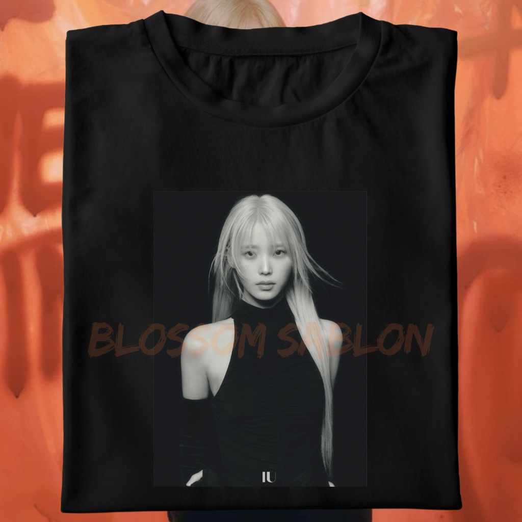 เสื้อยืด KATUN IU Photo Grey | ผ้าฝ้ายหวี 24s Lee Jieun IU Uaena Kpop
