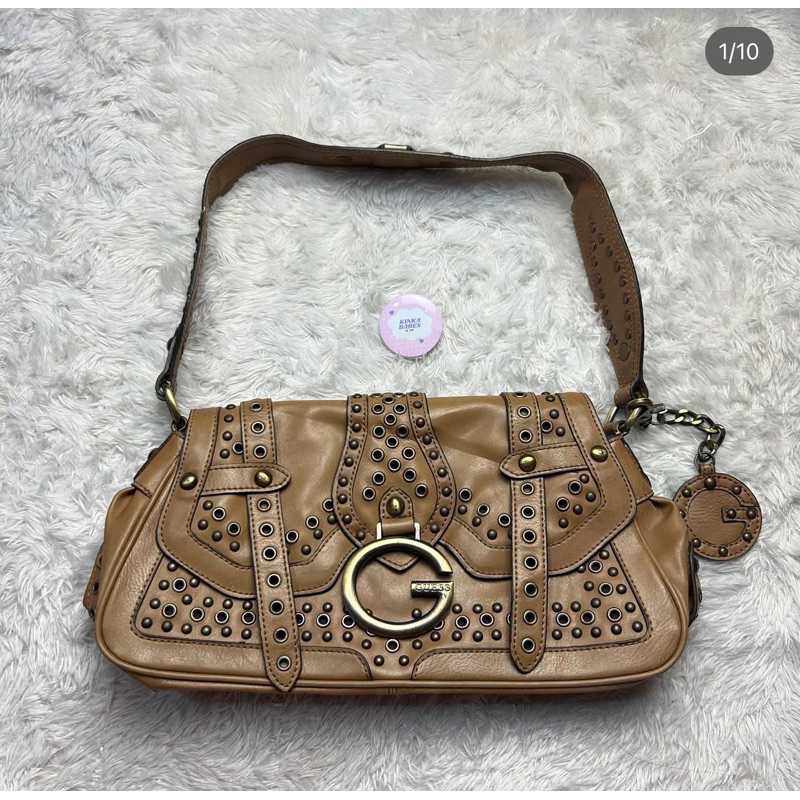 กระเป๋าสะพาย Gess สีน้ําตาล vtg