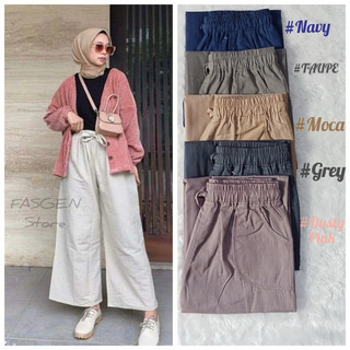 Kulot Widi Pants 100 Rb Dapat 3 Pcs / Kulot Katun Soft Premium / Kulot Model Terbaru Celana Panjang Twill Nyaman