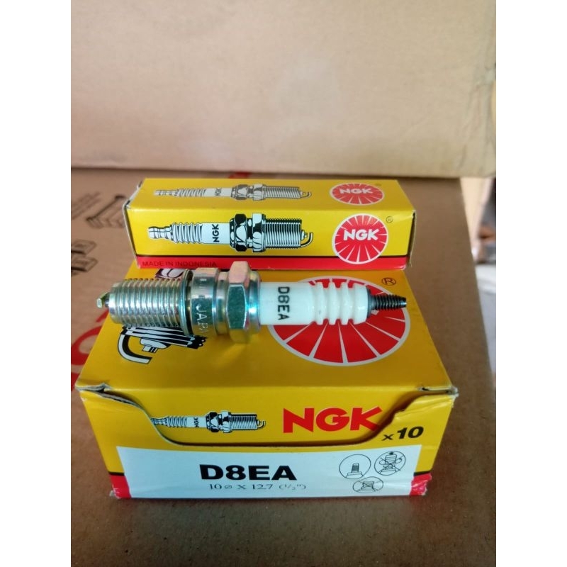 NGK D8EA D8EA SPARK PLUG CONTENDTS 10 ชิ้น 1 กล่อง MEGAPRO TIGER GL PRO MAX SCORPIO Z CB 100 SPARK PLUG