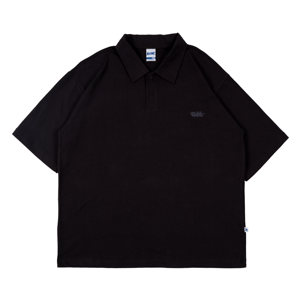 Melvant - เสื้อยืด MPL Serra Black | เสื้อโปโลผู้ชายคอปก / เสื้อยืดโปโลผ้าฝ้าย