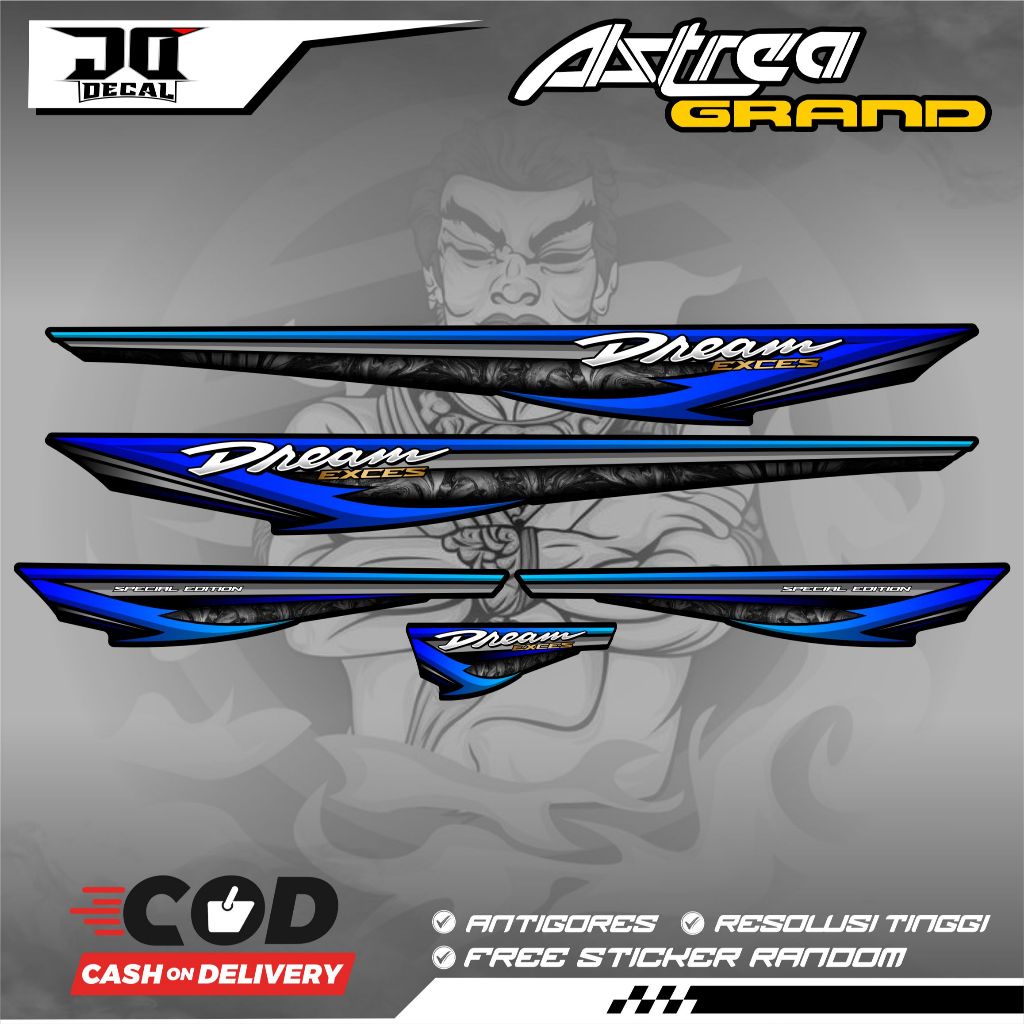Striping VARIATIONS HONDA ASTREA GRAND DREAM BULUS ฉบับพิเศษ K103
