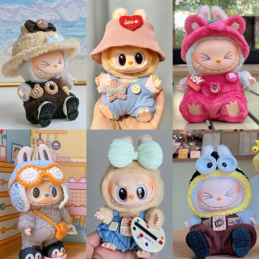 MART LABUBU (เสื้อผ้าธรรมดา) Labubu Doll Clothes V2 Labubu Dress Labubu Clothes