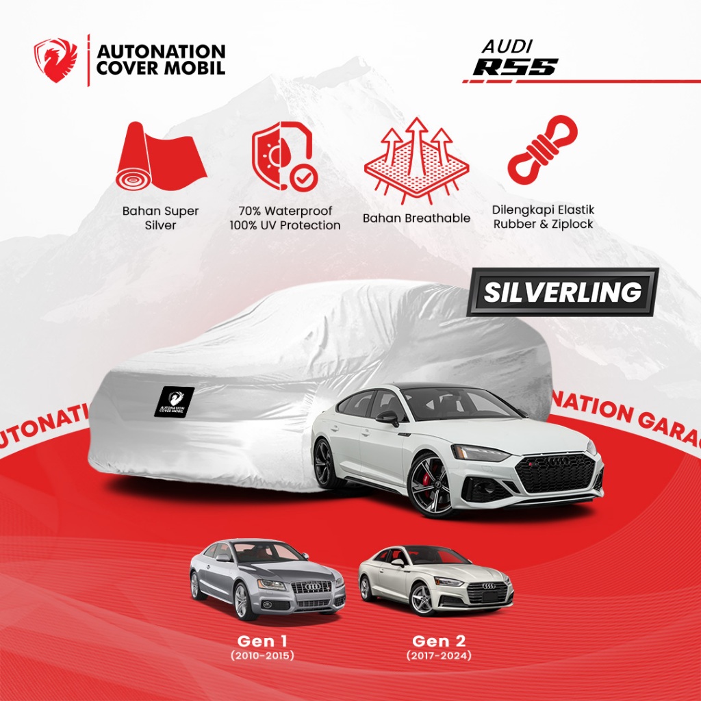 Automation Garage – ผ้าคลุมรถ Audi RS5 Silverling