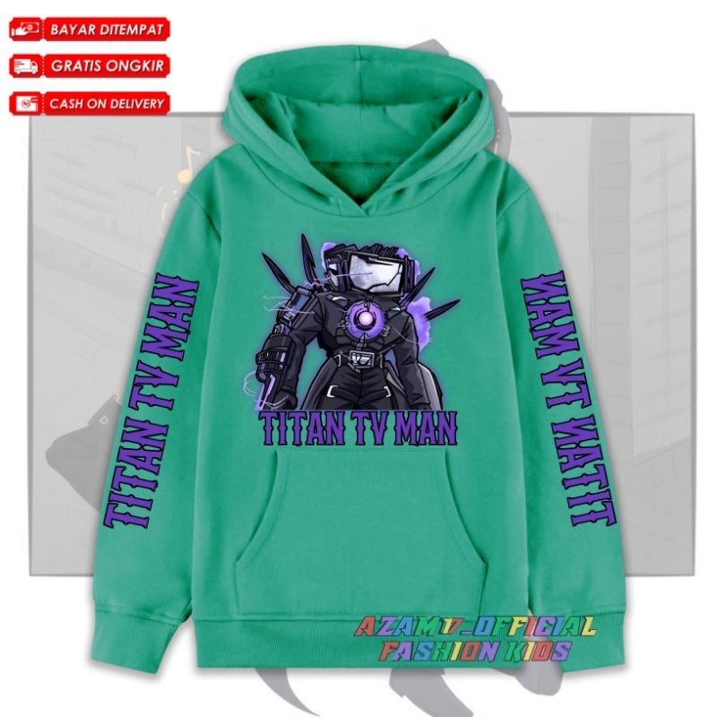 TITAN TV MAN CHILDRENS HOODIE JACKET UPGRADE ห้องน้ําฟรีชื่อ / ใหม่ TITAN TV MAN CHILDRENS HOODIE SW