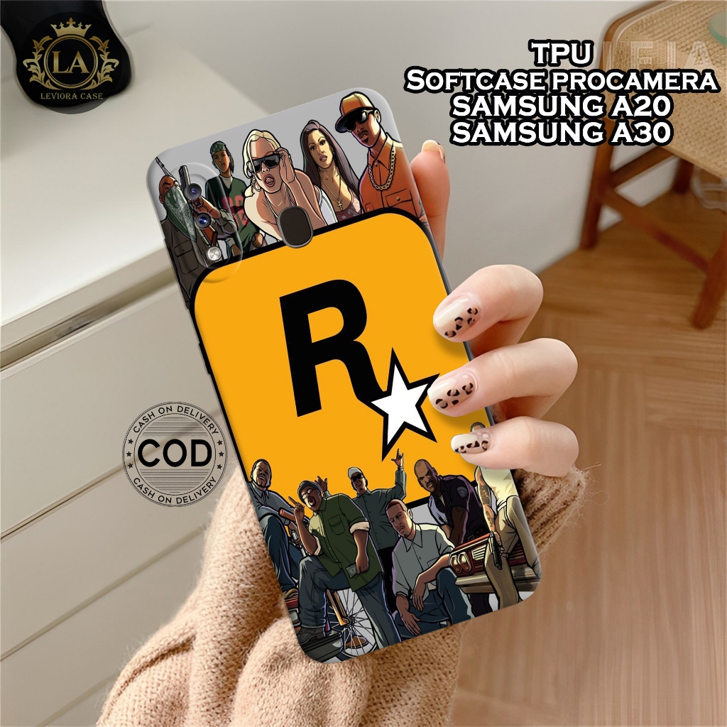 เคส HP Samsung A20 / A30 ใหม่ล่าสุด - เคส GTA Fashion - Samsung A20 / A30 Softcase - เคสกล้อง Pro - 