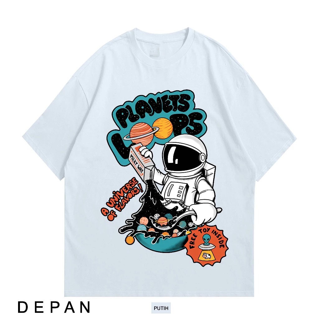 เสื้อยืด Planet Loops / Planet Loops A Universe Of รส Distro เสื้อยืด / UNISEX MEN WOMEN