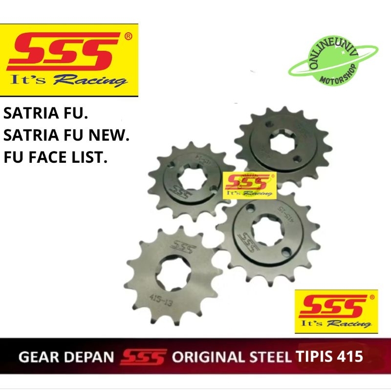 เกียร์หน้า Sss 415 Satria fu/satria fu new/satria fu รายชื่อหน้า