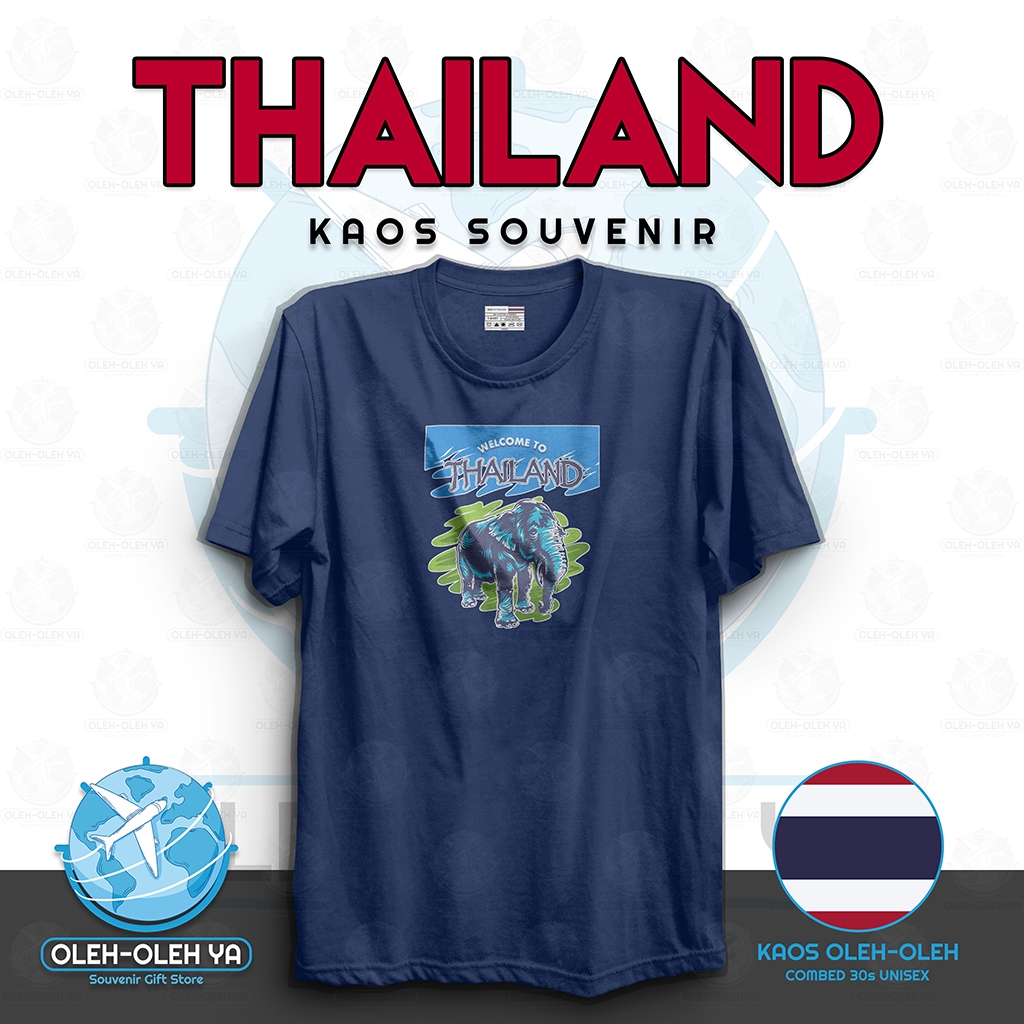 ของที่ระลึก YA T-Shirt ของที่ระลึก เสื้อยืดไทย ของที่ระลึก T-Shirt เสื้อผ้า Wellcome To Thailand Cit