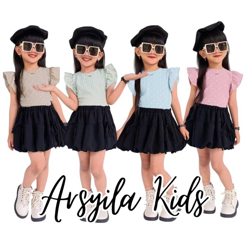 Arsyila Kids - ชุดกระโปรงบอลลูนสําหรับเด็กผู้หญิง 8 เดือน - 8 ปี