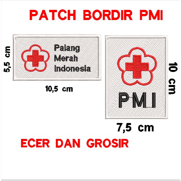 Pmi LOGO PATCH PMI SYMBOL PMI โลโก้ EMBROIDERY