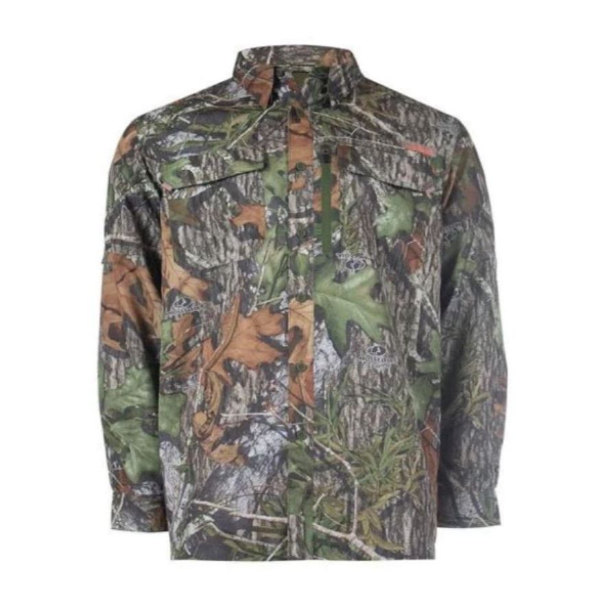KEMEJA Mossy Oak Camo Hunting Shirt เสื้อเชิ้ตผู้ชายดั้งเดิม