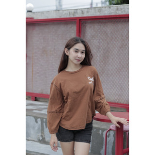QUEENARA Baju Wanita Lengan Panjang Hijab Queensha Bahan Cotton Combed Kaos Cewek
