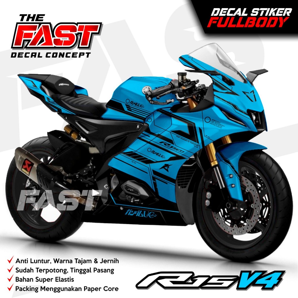 ใหม่ล่าสุด R15 V4 Full Body Decal สติกเกอร์ R15 V4 Full Body Decal R15 V4 Racing สติกเกอร์ Variation