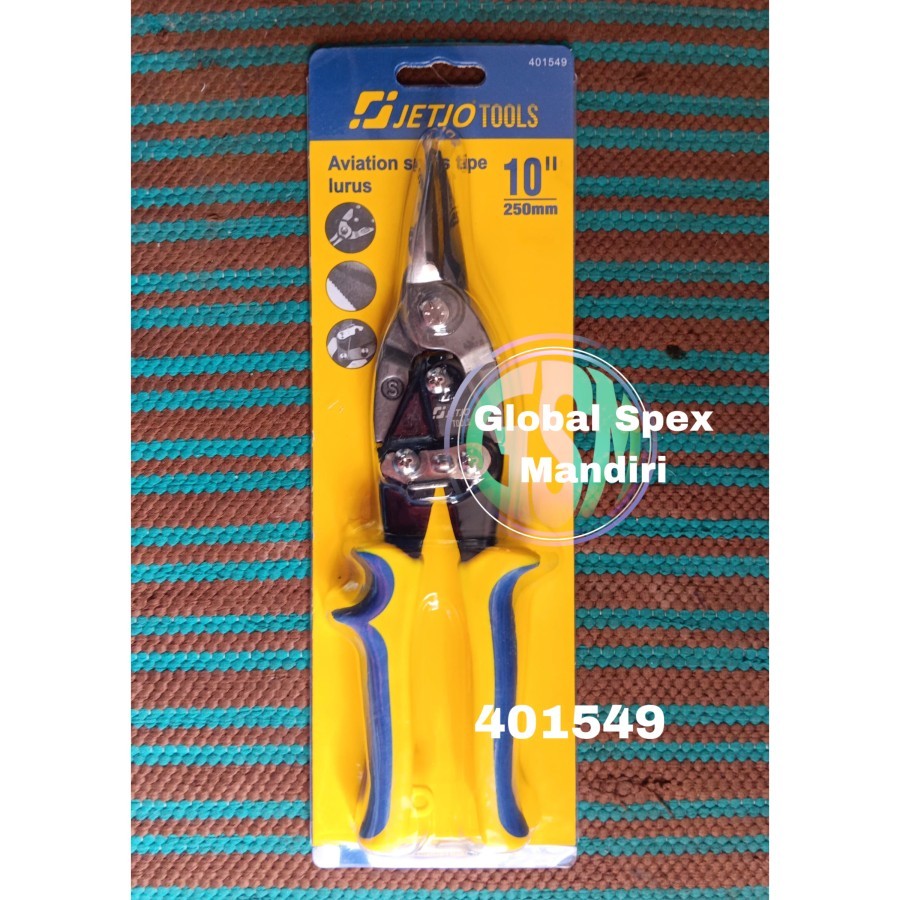 LAKONI PRO ZINC SCISSORS 10" 401549 / AVIATION SNIPS STRAIGHT TYPE