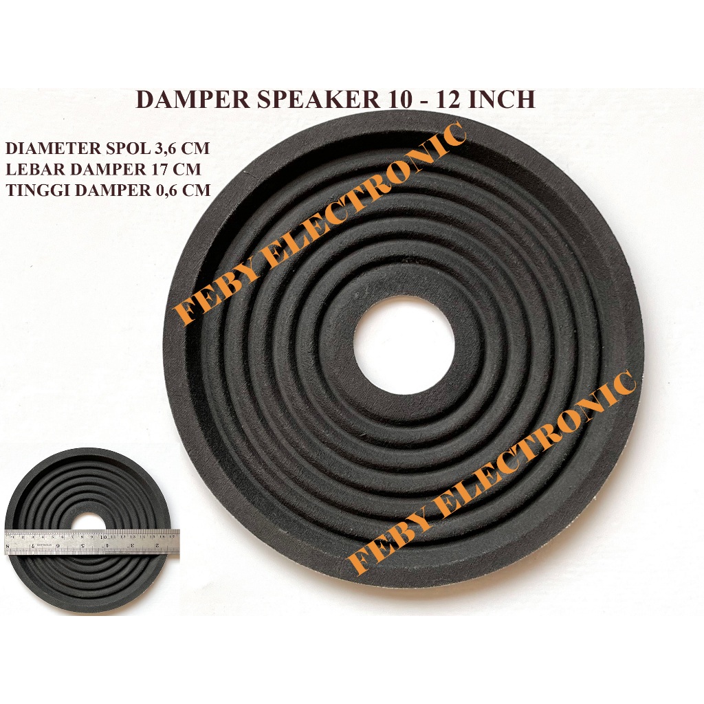 ลําโพง DAMPER 12-15 INCH HOLE 36MM WIDTH 17 CM DEMBER SPEAKER
