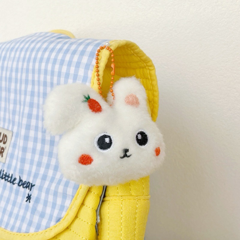 KEYCHAIN BAG CHARM RABBIT WITH CARROT CUTE RABBIT