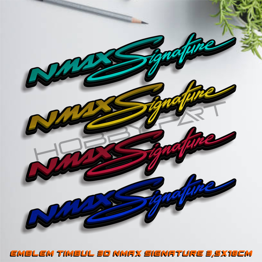 Nmax Signature Emblem อะคริลิค 3 มิตินูน