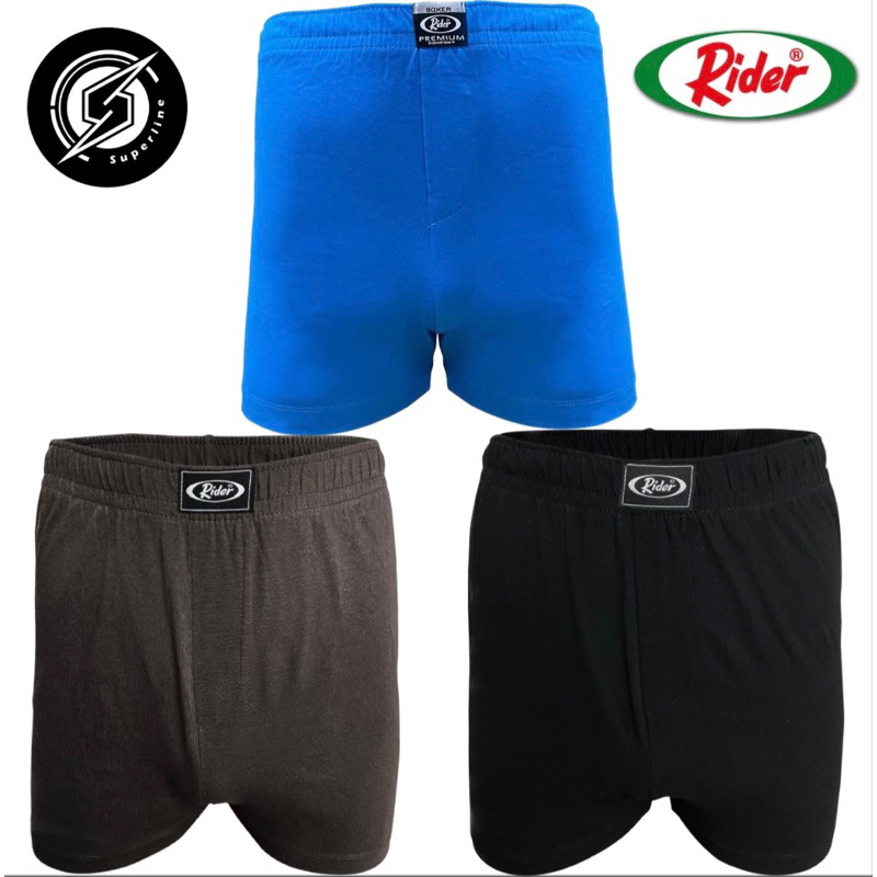 RIDER บ็อกเซอร์ผู้ชาย R812B พรีเมี่ยม บ็อกเซอร์ทรงหลวม 1 ชิ้น