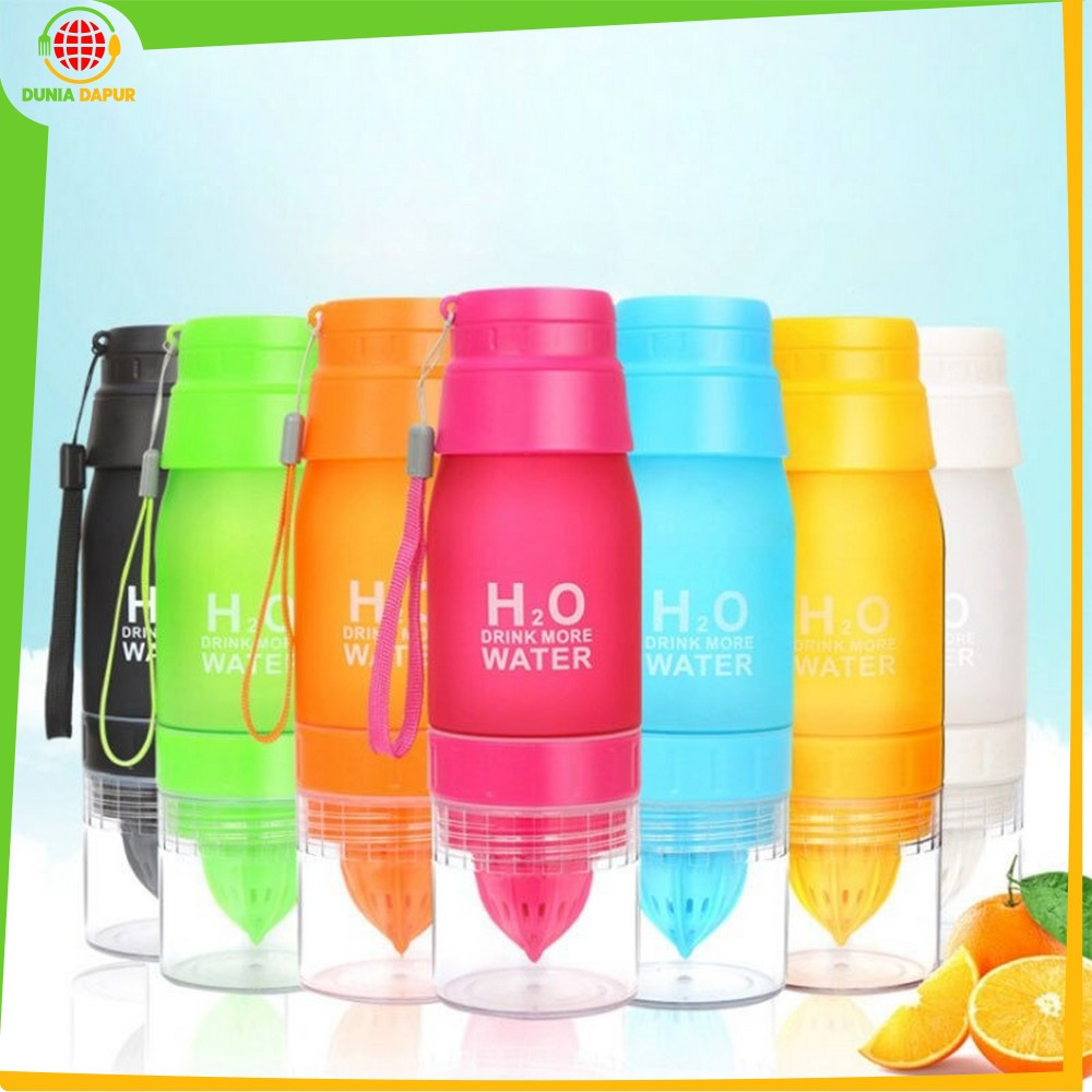 Tumbler Infused Water / H2O Infuser ขวดดื่มสีส้ม Squeezer / ปฏิบัติน้ําผลไม้ดื่มคอนเทนเนอร์ห้องครัว 