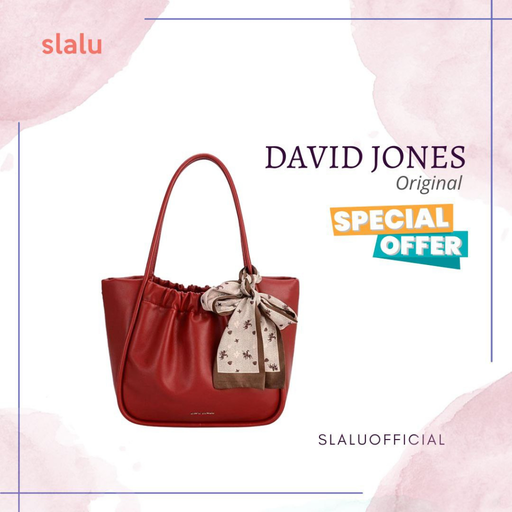 David Jones Scarfy Multifunctional Womens Tote Bag & Sling Bag