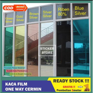 Stiker Kaca Film Jendela Rumah One Way Cermin Wallpaper Kaca Film