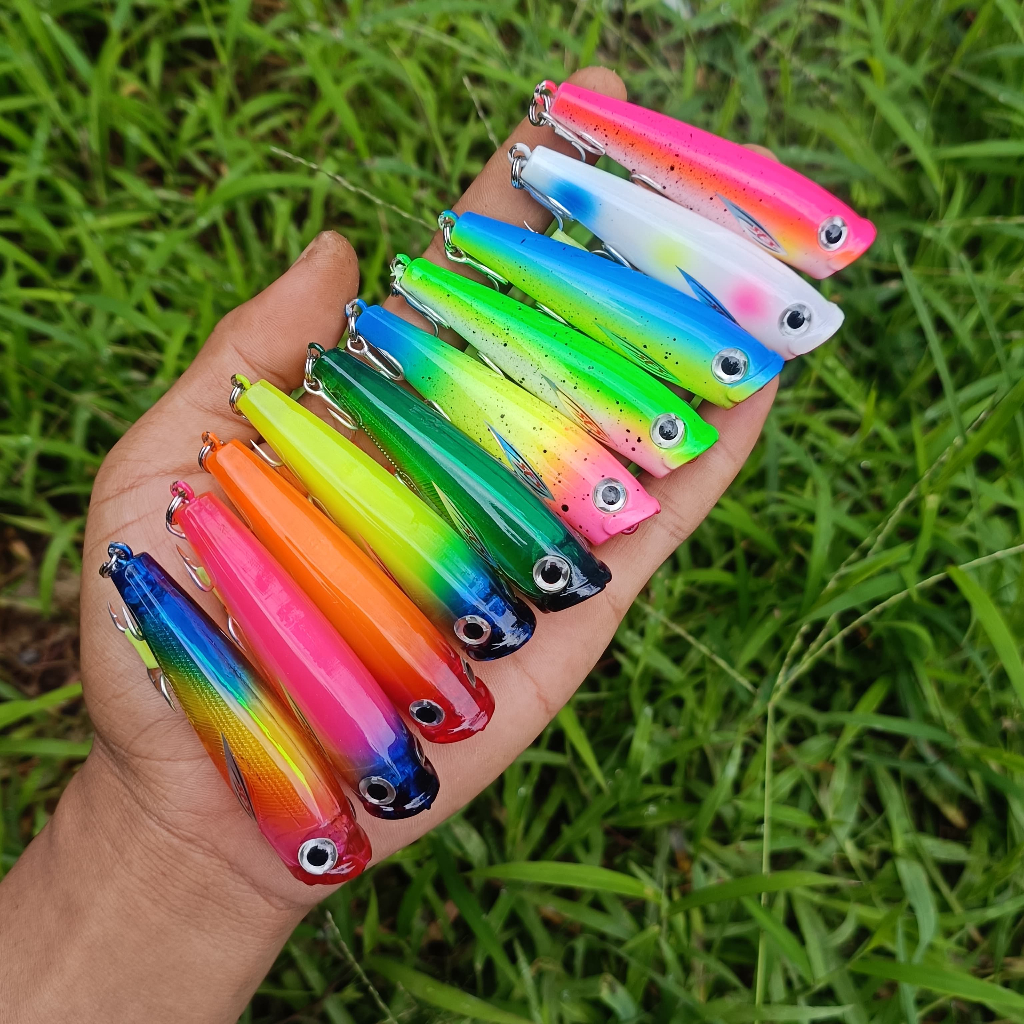 Popper copy yozuri sead 70 มม. 6.5 กรัม plus hok 3x strong mini popper เหยื่อตกปลา poper เหยื่อตกปลา