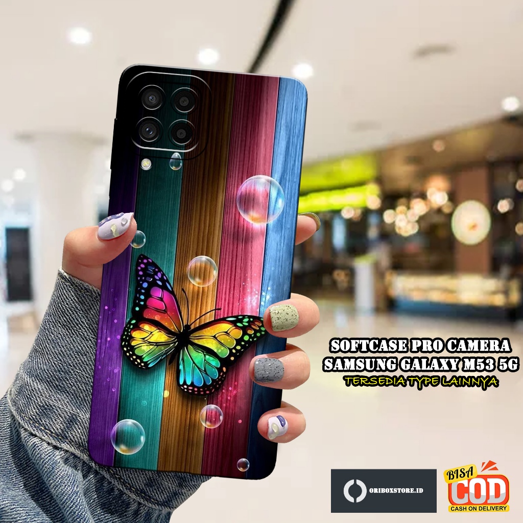 เคส SAMSUNG GALAXY M53 5G ล่าสุด - ลายผีเสื้อ - เคส - SAMSUNG GALAXY M53 5G Softcase - SAMSUNG GALAX