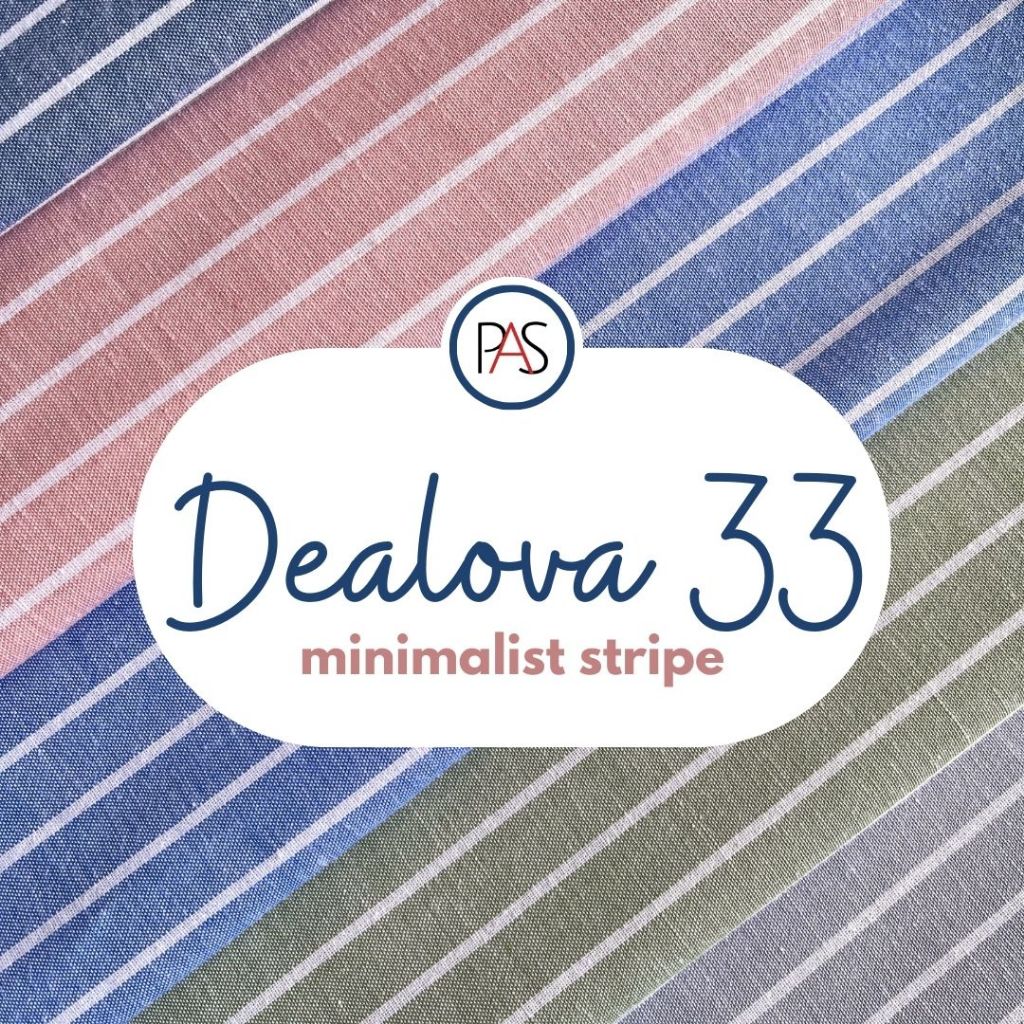 MINIMAL KATUN [MINIMUM 2X CLICK สําหรับ 1 YARD] ผ้าคอตตอน Dealova 33 ขายปลีก - พรีเมี่ยม 1 ซม. Strip