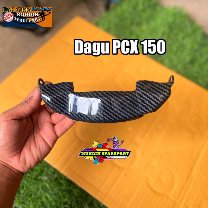 ฝาครอบคางหน้ากลาง Pcx 150 k97 2018/2019/2020 Carbon Dip wtp
