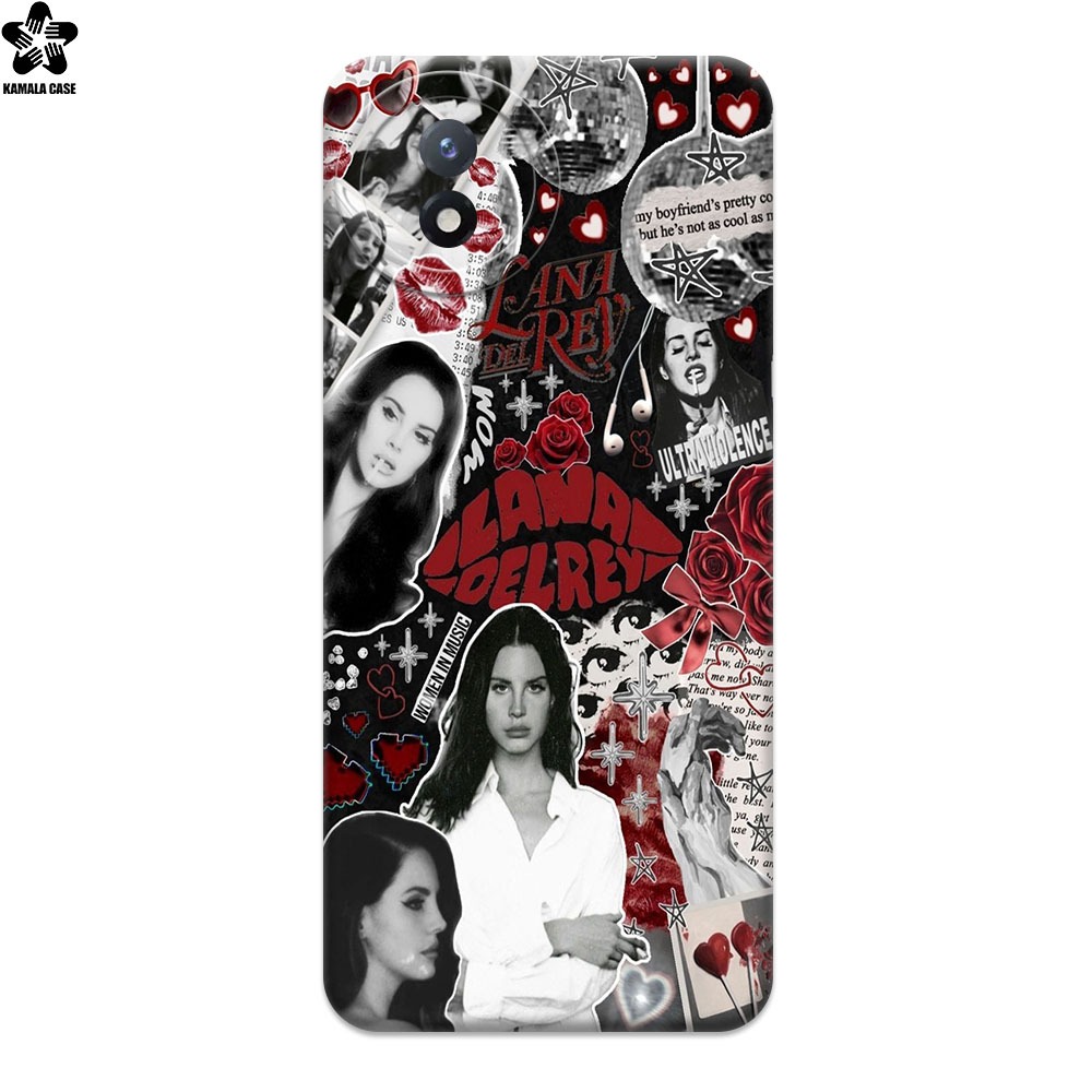 SOFTCASE PREMIUM MOTIF LANA DEL REY สําหรับ VIVO Y02 Y02T & ALL TYPE VIVO - CASE PRO CAMERA - COOL K