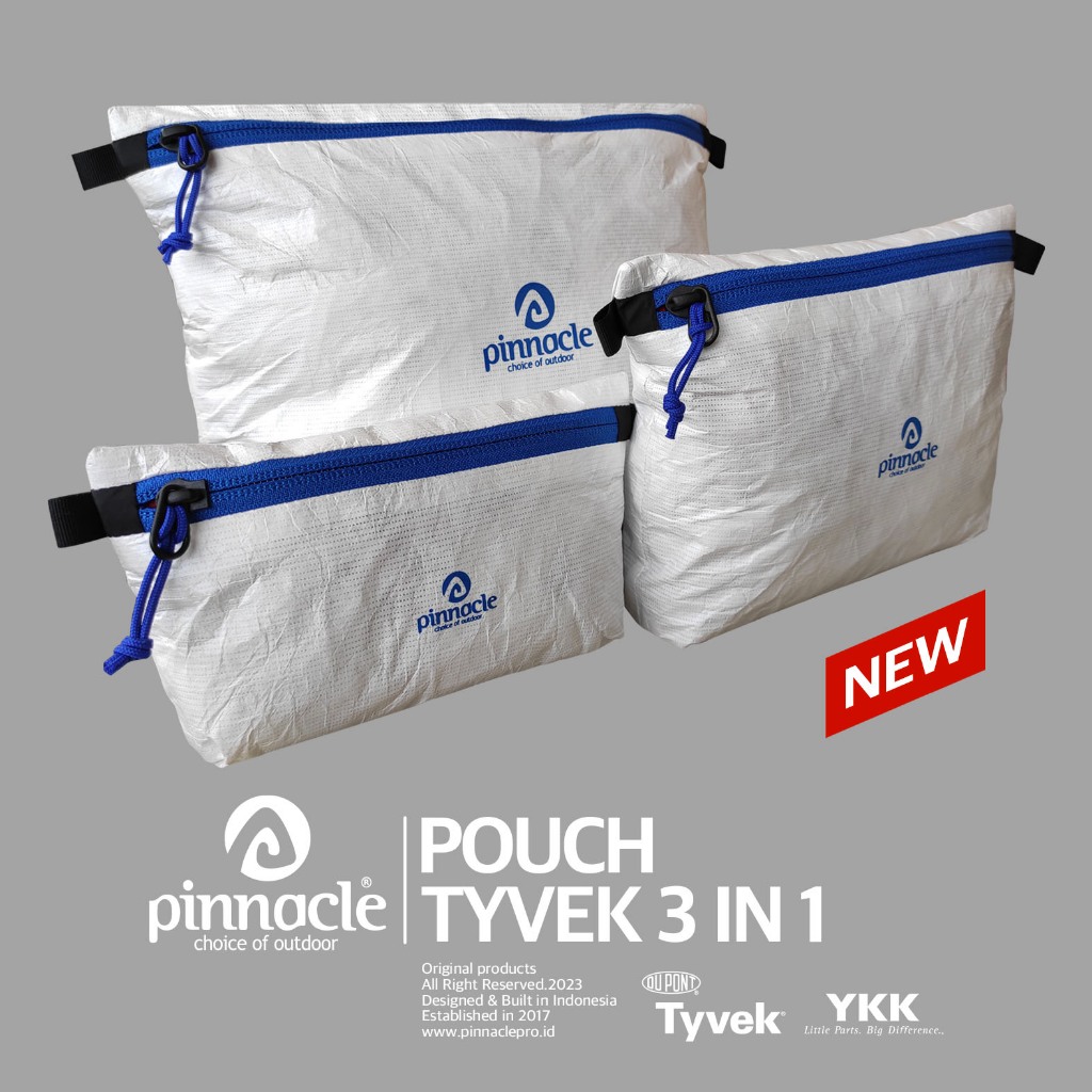 Pinnacle Pouch Tyvek (3 in 1) - Zip Blue