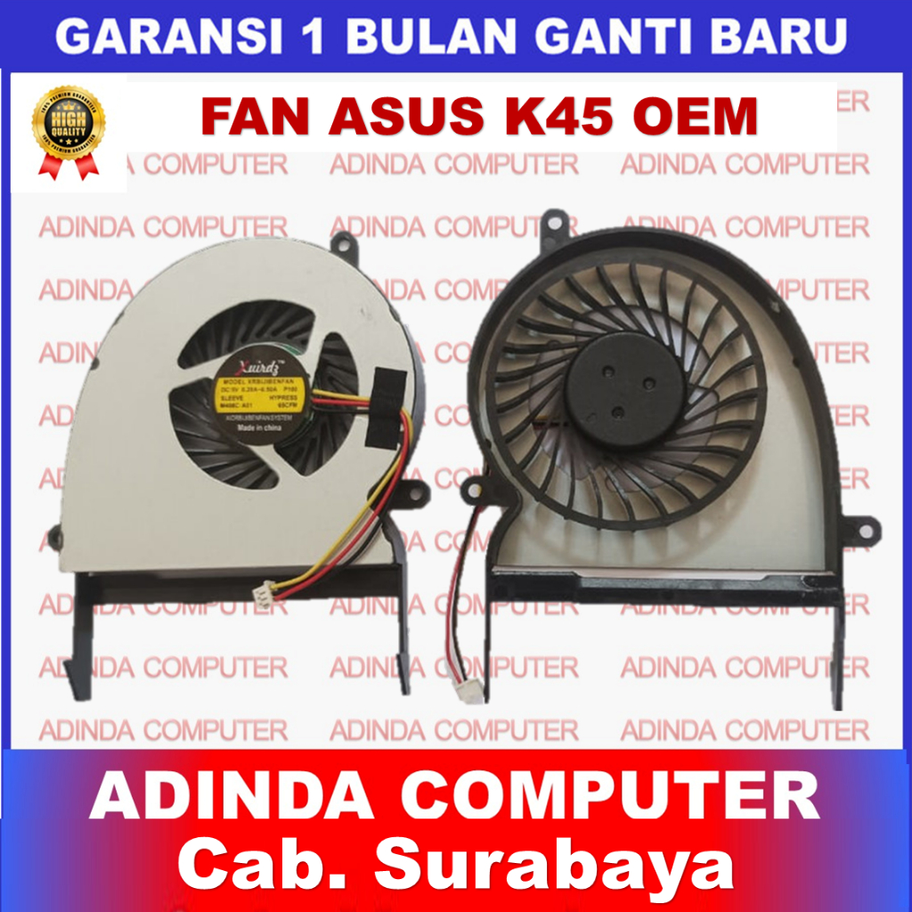 ASUS K45 K45D K45DR K45E K45DE K45E45DR พัดลมระบายความร้อน OEM